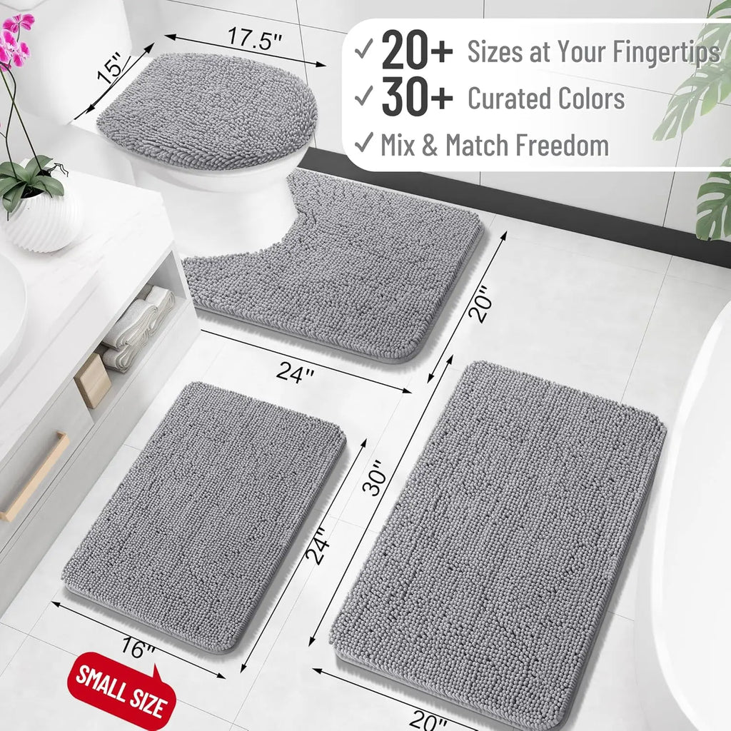 Weicher Chenille-Badematte