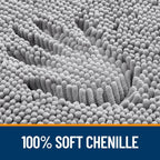Weicher Chenille-Badematte